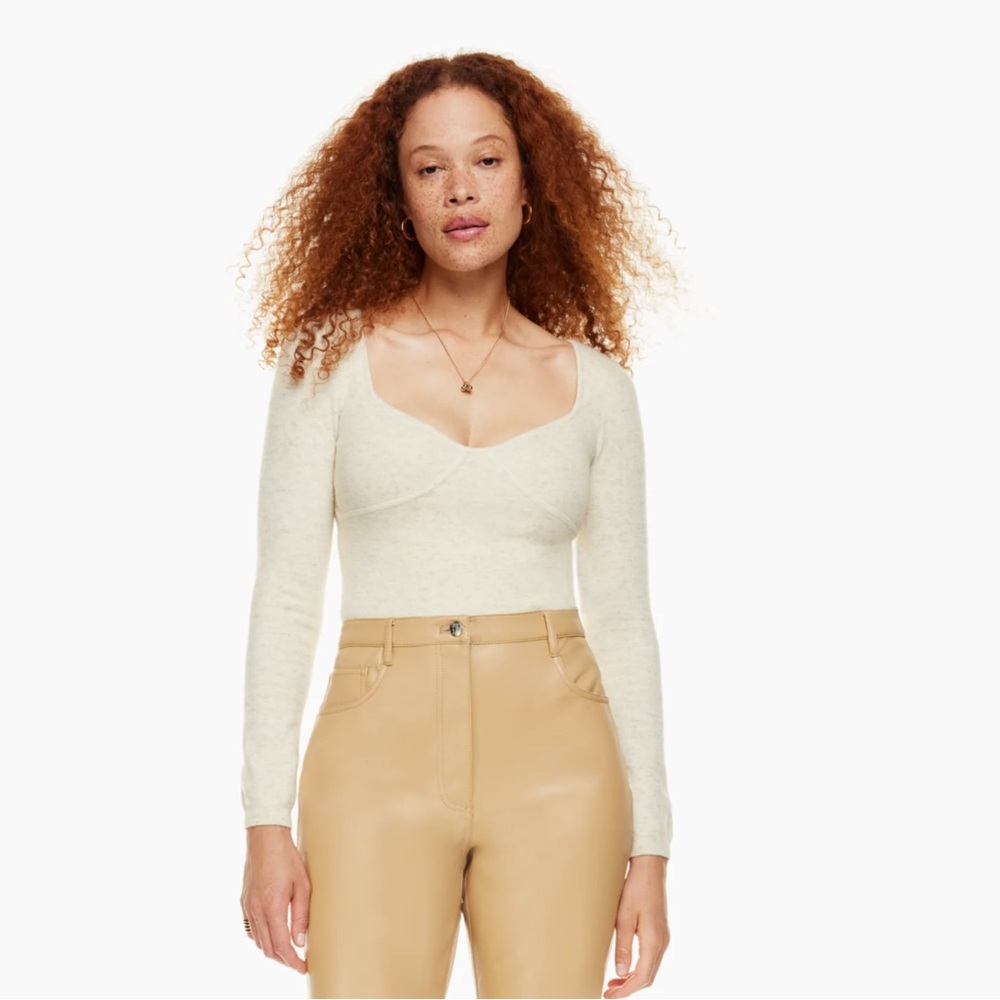 Aritzia Greer Sweater in Heather Birch size M NWOT